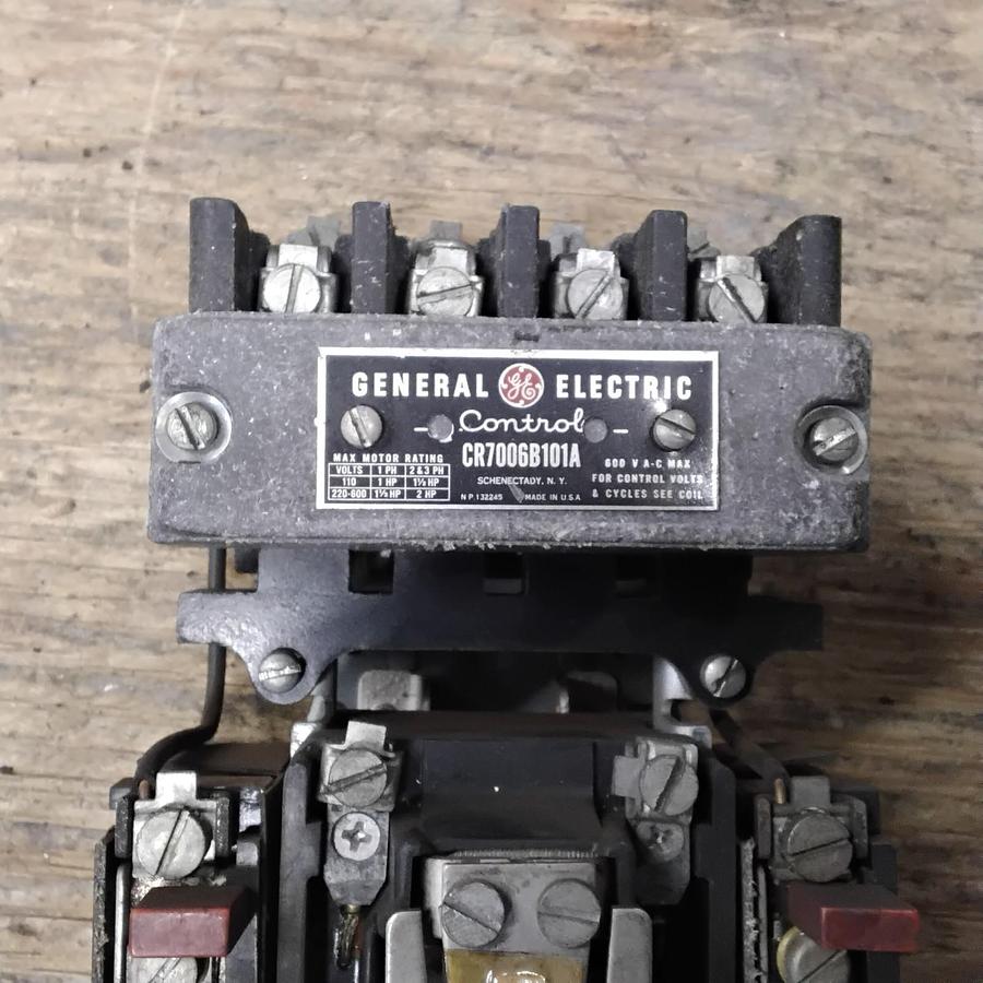 Used GENERAL ELECTRIC CR7006B101A MOTOR STARTER