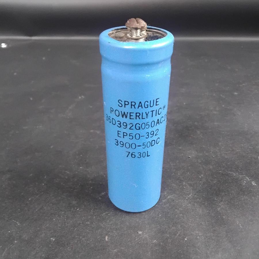 Used SPRAGUE POWERLYTIC 36D392G050AC2A ELECTROLYTIC CAPACITOR ($18 OBO)