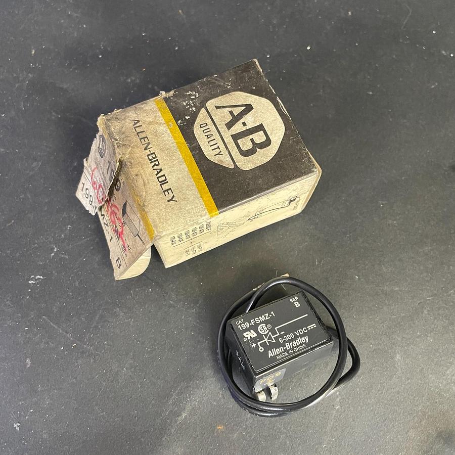 Used ALLEN BRADLEY 199-FSMZ-1 SERIES B SURGE SUPPRESSOR 6-300V DC DIODE INDUSTRIAL