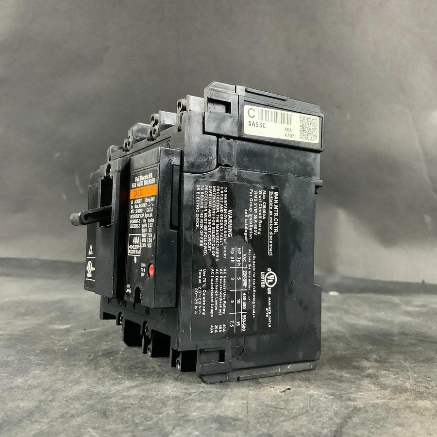 Used FUJI ELECTRIC SA53C BB3BSC-040 CIRCUIT BREAKER ($30 OBO)