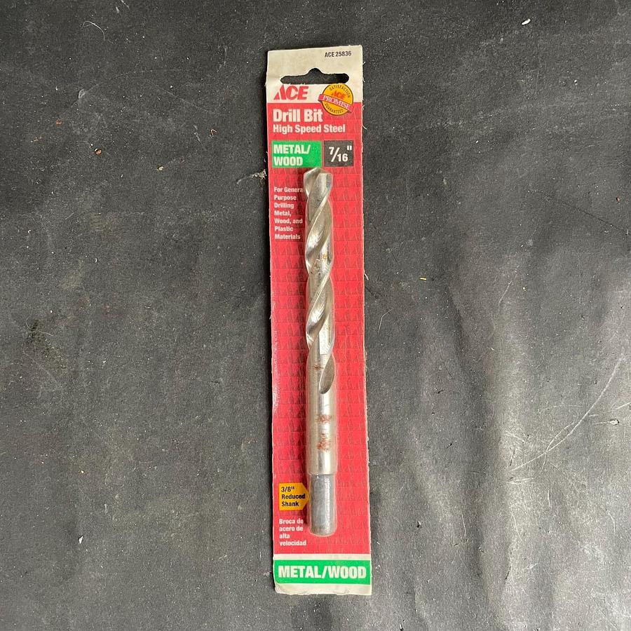 ACE 25836 7/16” HIGH SPEED STEEL DRILL BIT