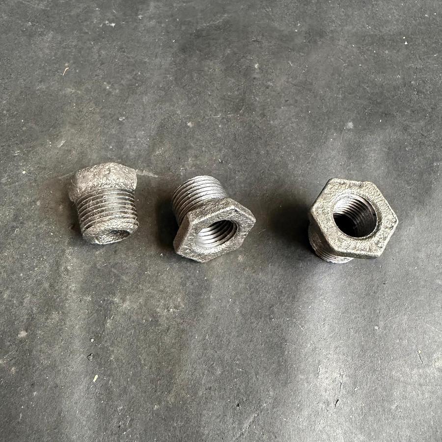 Used MSC 3/8”X1/4” HEX BUSH BLK - SET OF 3