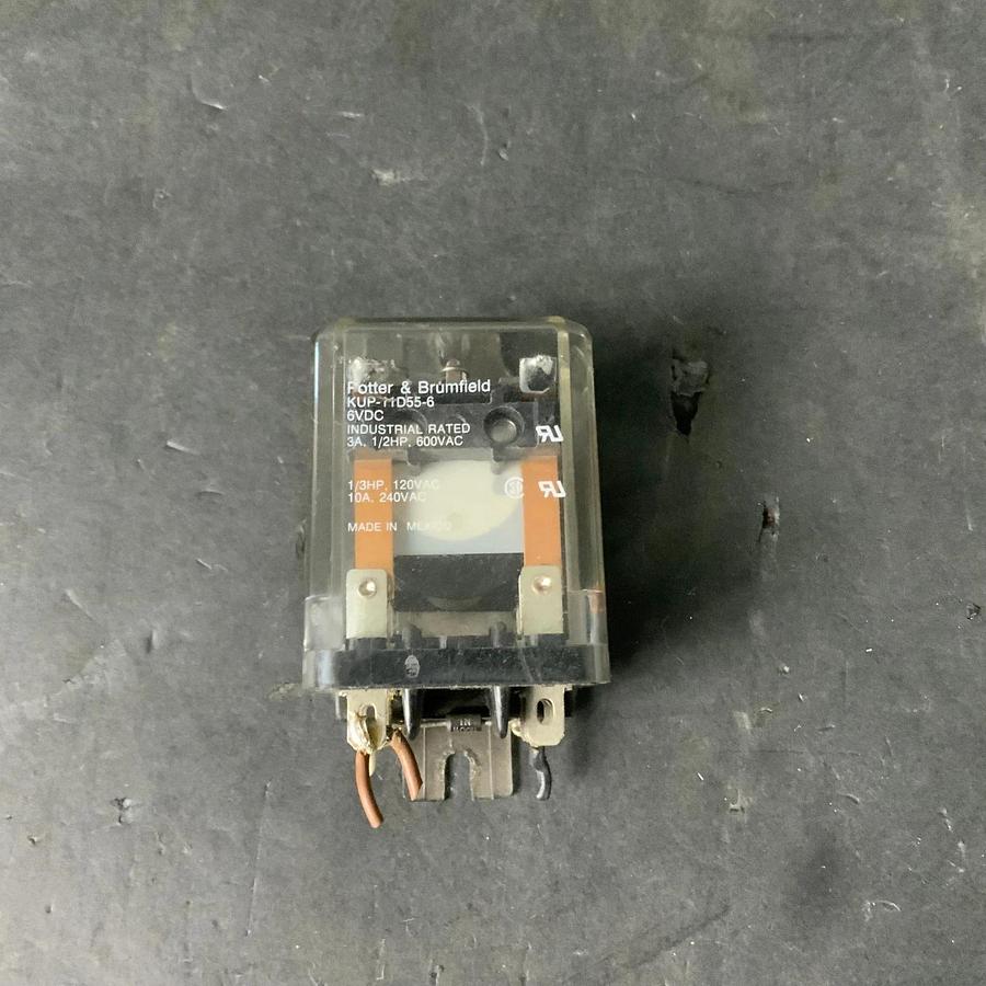 Used POTTER & BRUMFIELD KUP-11D55-6 RELAY ($11.50 OBO)