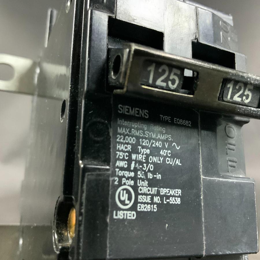 Used SIEMENS EQ8682 CIRCUIT BREAKER ($50 OBO)
