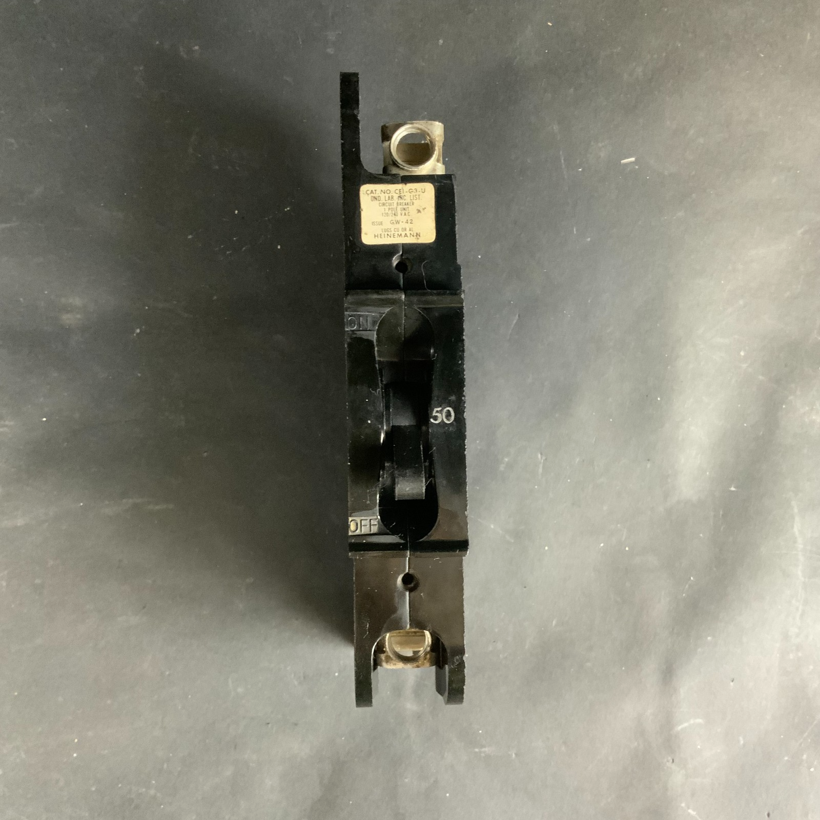 Used HEINEMANN CE1-G3-U-50 CIRCUIT BREAKER ($25 OBO)