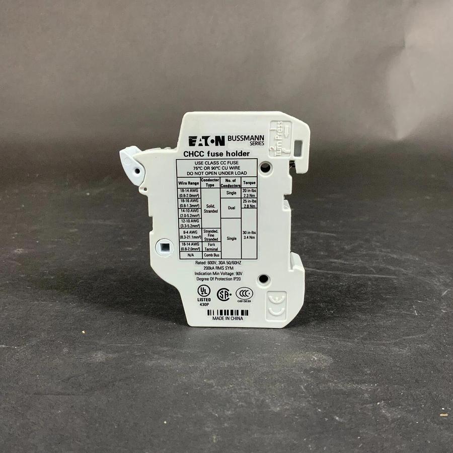 Used EATON BUSSMANN SERIES CHCC1DU MINI FUSE HOLDER - NEW ($14.50 OBO)