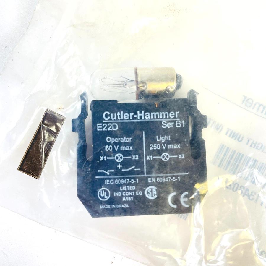 CUTLER HAMMER E22D SER B1 CONTACT BLOCK NEW SEALED INDUSTRIAL CONTROL