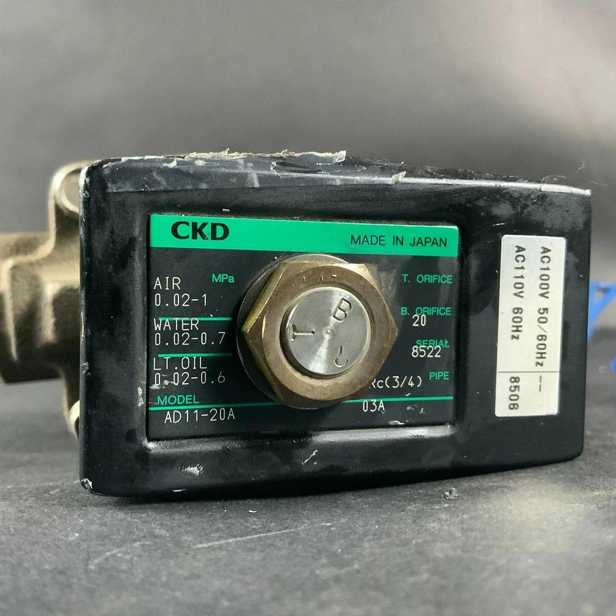 Used CKD CORP. AD11-20A SOLENOID VALVE ($50 OBO)