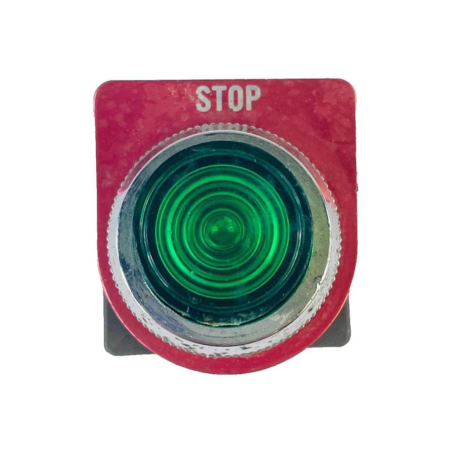 Used WESTINGHOUSE 10120H PILOT LIGHT GREEN 30MM STOP OIL-TITE REFURBISHED EXCELLENT