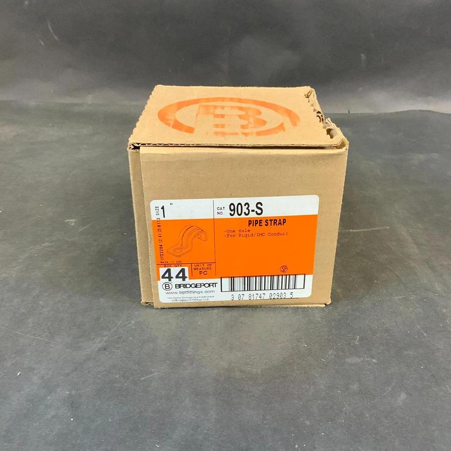 BRIDGEPORT 903-S 1” PIPE STRAP - BOX OF 44 ($15 OBO)
