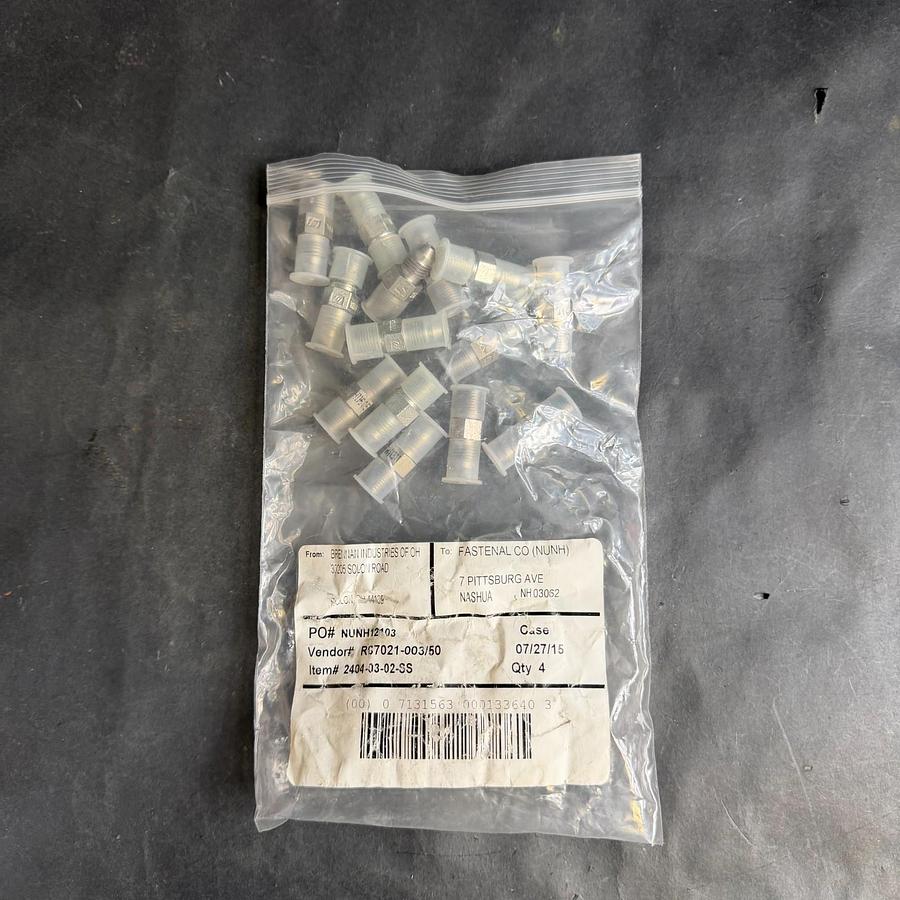 Used UNBRANDED 316 TUBE ADAPTOR FITTINGS - SET OF 14
