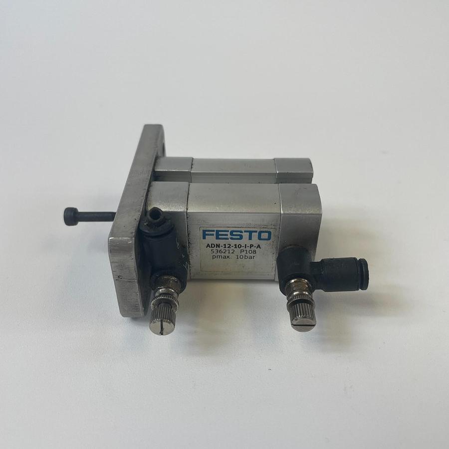 Used FESTO ADN-12-10-I-P-A P108 COMPACT DOUBLE-ACTING PNEUMATIC CYLINDER OEM