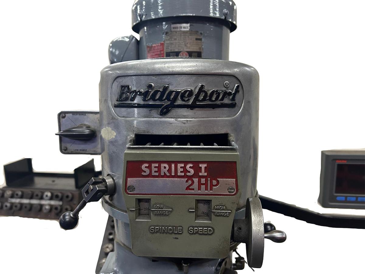 Used Bridgeport Vertical Mill Series I -2J-109941-2 - 9"x42" Table - 2HP