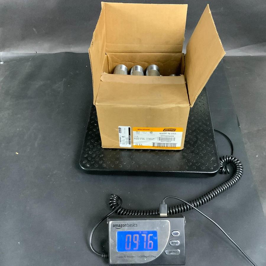 Used PICOMA WHEATLAND 5606 1X4 RIGID STEEL CONDUIT - BOX OF 23 ($40 OBO)