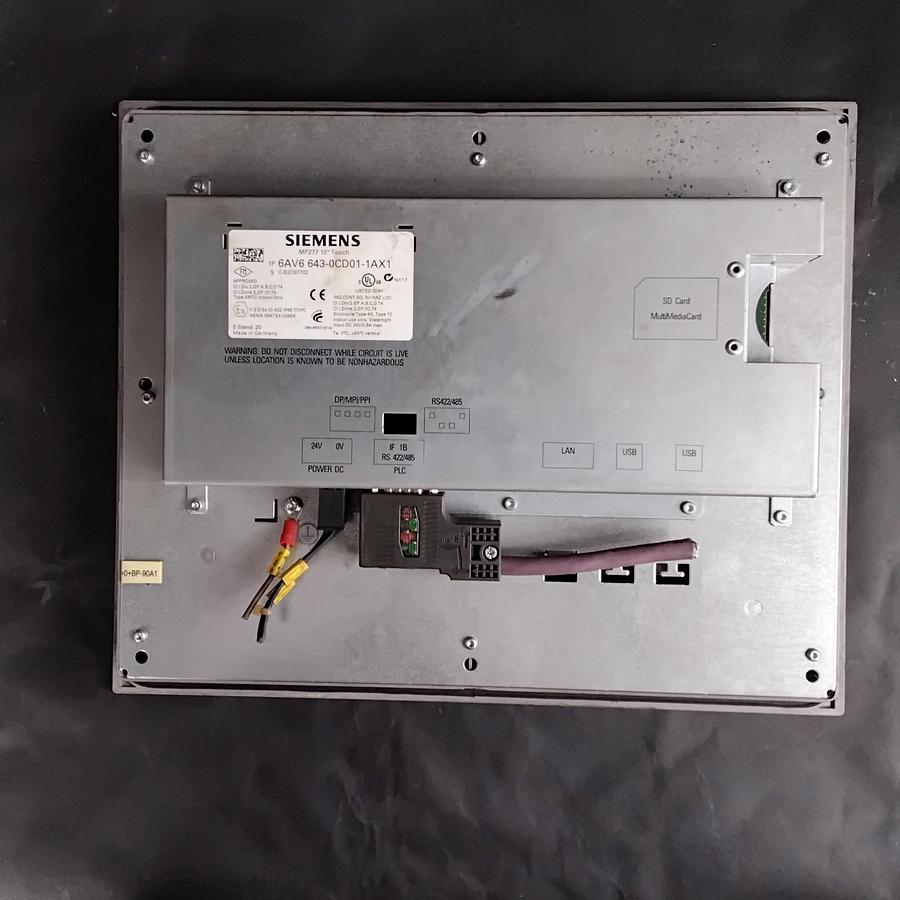 Used SIEMENS 6AV6 643-0CD01-1AX1 OPERATOR INTERFACE ($275 OBO)