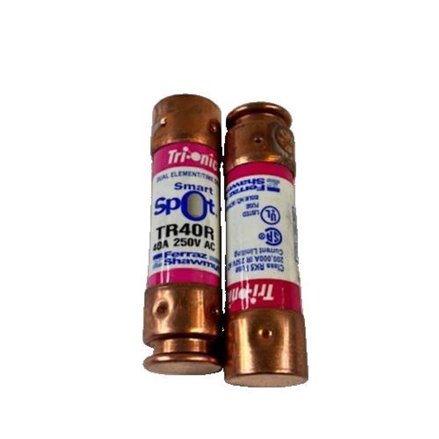 Used FERRAZ SHAWMUT TR40R FUSES 2PCS