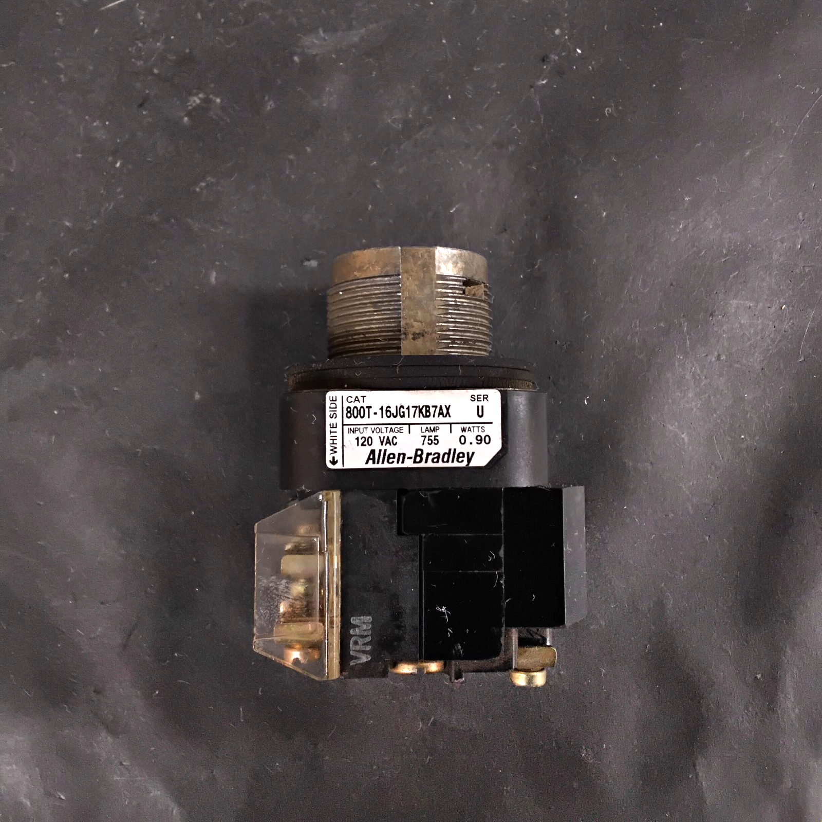 Used ALLEN BRADLEY 800T-16JG17KB7AX SERIES U SELECTOR SWITCH - NO LENS ($15 OBO)