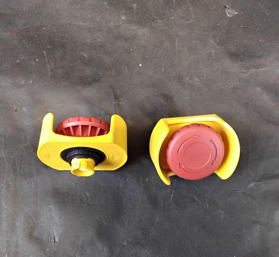 Used BANNER SSA-EB1PLXR EMERGENCY STOP PUSH BUTTON- 2 TOP PIECES ($7 OBO)