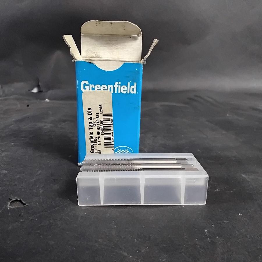 Used GREENFIELD 1/4 28NF H3 TAP - SET OF 3 ($30 OBO)