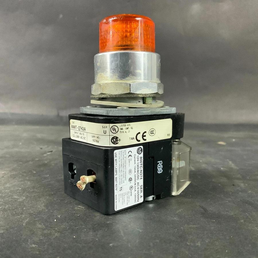 Used ALLEN BRADLEY 800T-QTH2A AMBER PUSHBUTTON ($80 OBO)