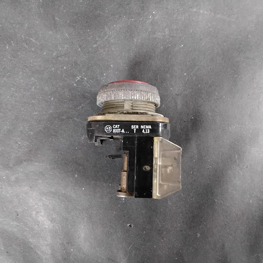Used ALLEN BRADLEY 800T-A SERIES T RED PUSHBUTTON SWITCH ($17 OBO)