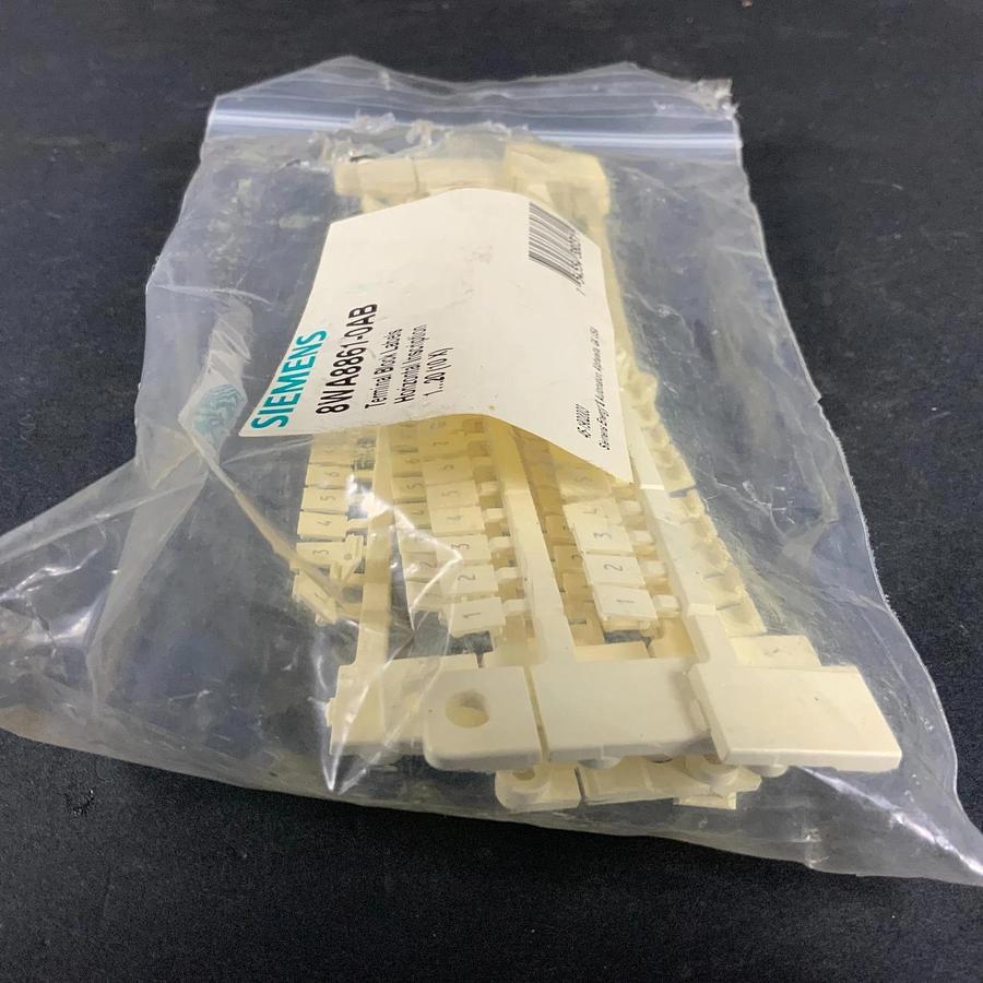 Used SIEMENS 8WA8861-0AB TERMINAL BLOCK LABELS ($10 OBO)
