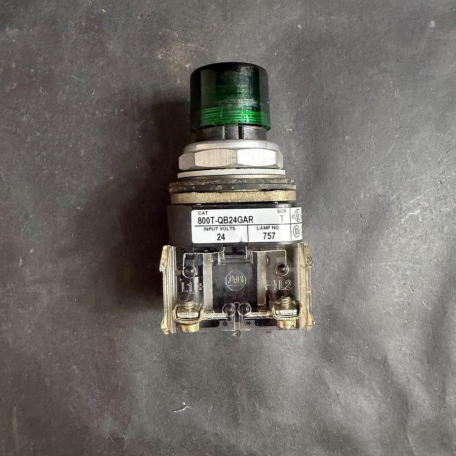 Used ALLEN BRADLEY 800T-QB24GAR GREEN PUSHBUTTON ($70 OBO)