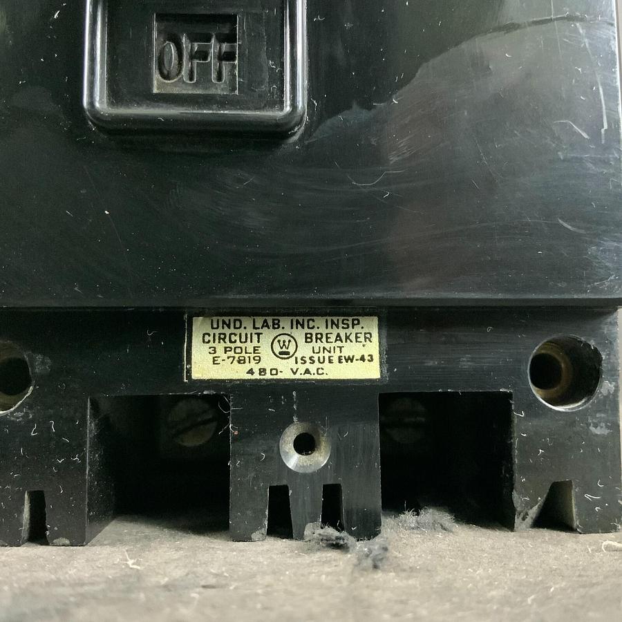 Used WESTINGHOUSE EH3070 CIRCUIT BREAKER ($40 OBO)