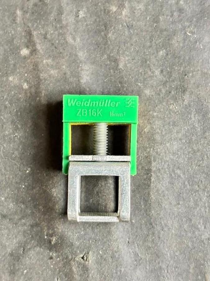 Used WEIDMULLER ZB 16K GE/GN CLAMPING YOKE