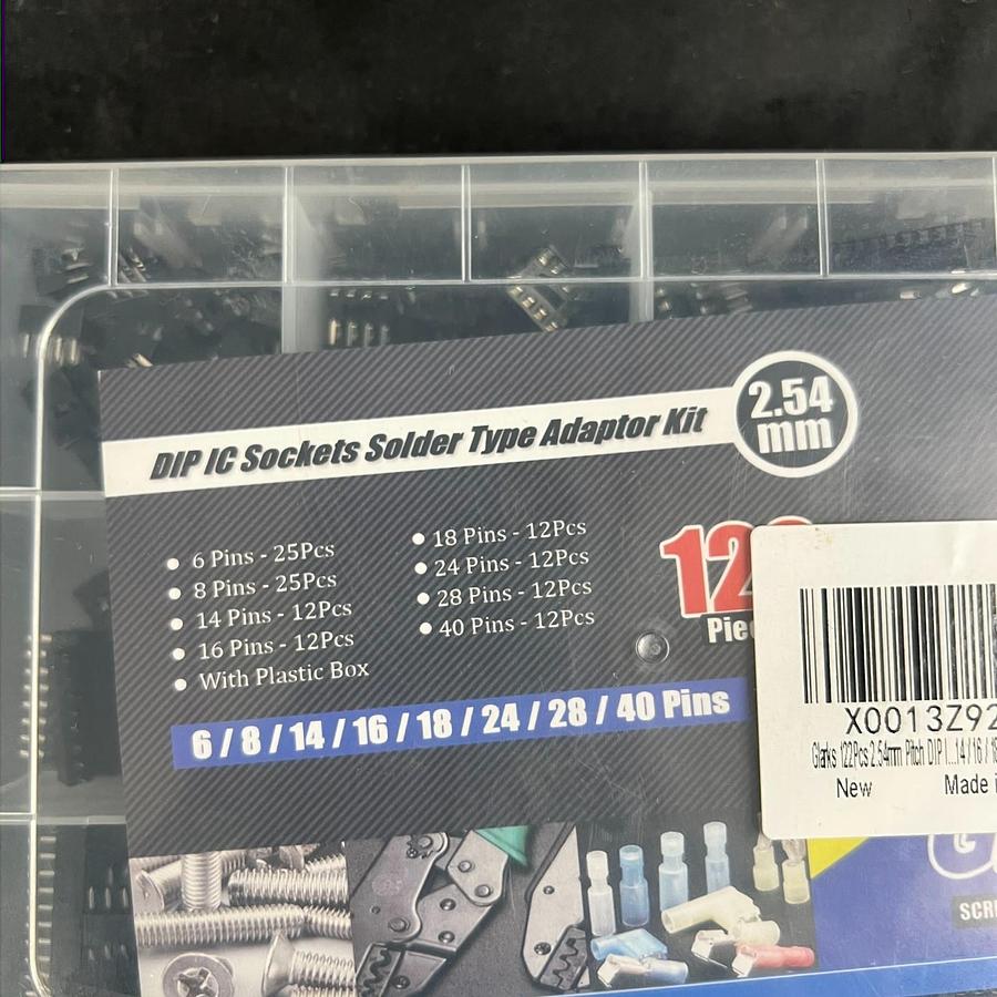 Used CLARKS DIP IC SOCKETS SOLDER TYPE KIT - 122 PIECES ($15 OBO)