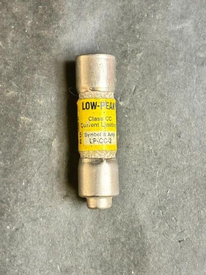 Used BUSSMANN LOW-PEAK LP-CC-2 FUSE