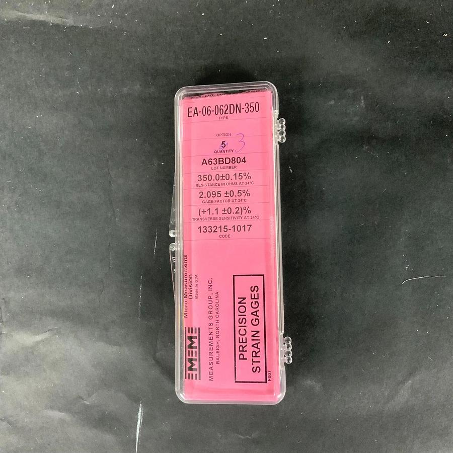 MICRO-MEASUREMENTS EA-06-062DN-350 PRECISION STRAIN GAUGE - LOT OF 3 ($15 OBO)