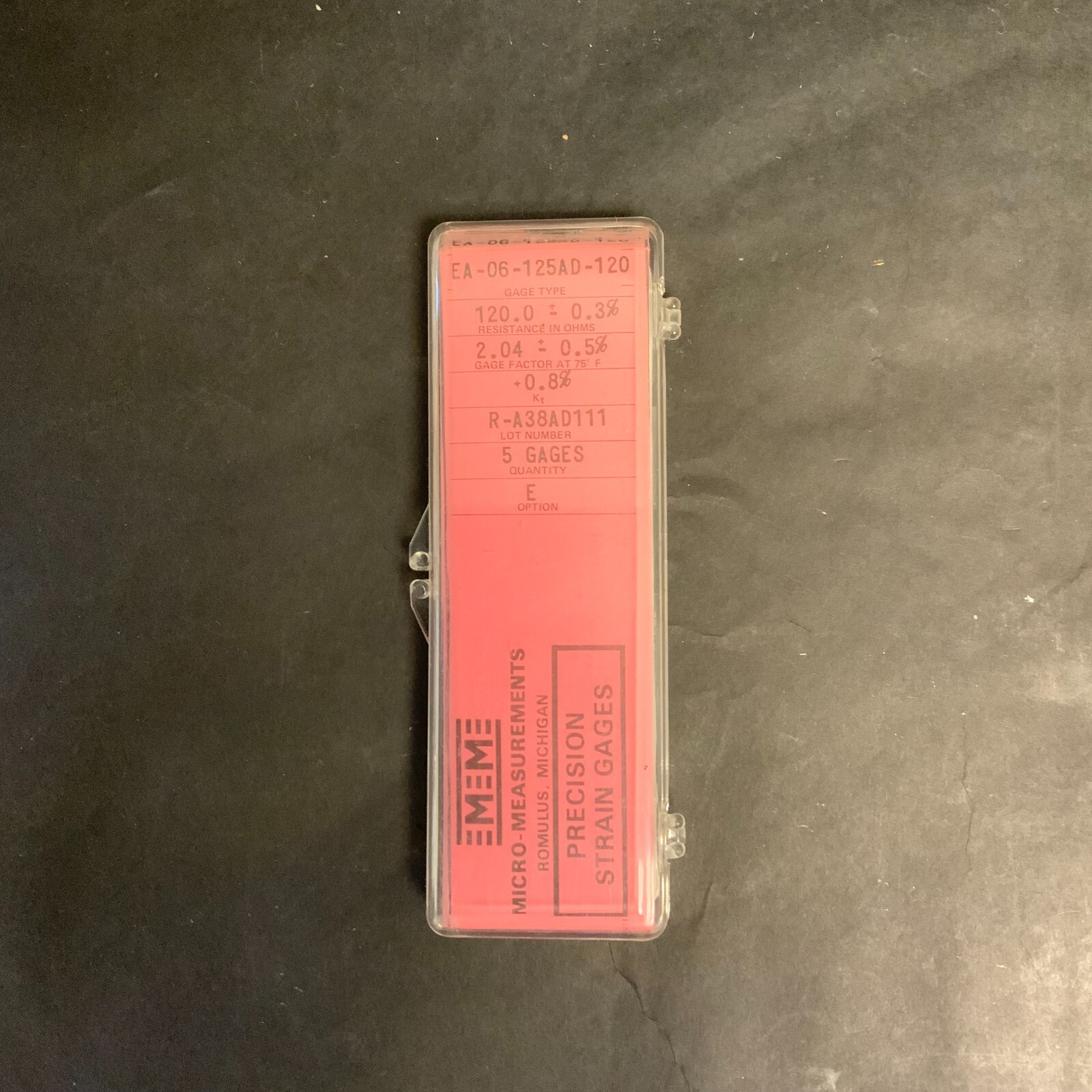 Used MICRO-MEASUREMENTS EA-06-125AD-120 PRECISE STRAIN GAUGE - LOT OF 2 ($10 OBO)