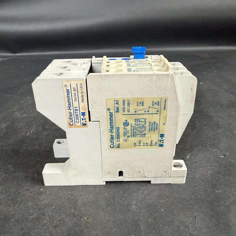 Used CUTLER HAMMER C306DN3 THERMAL OVERLOAD RELAY