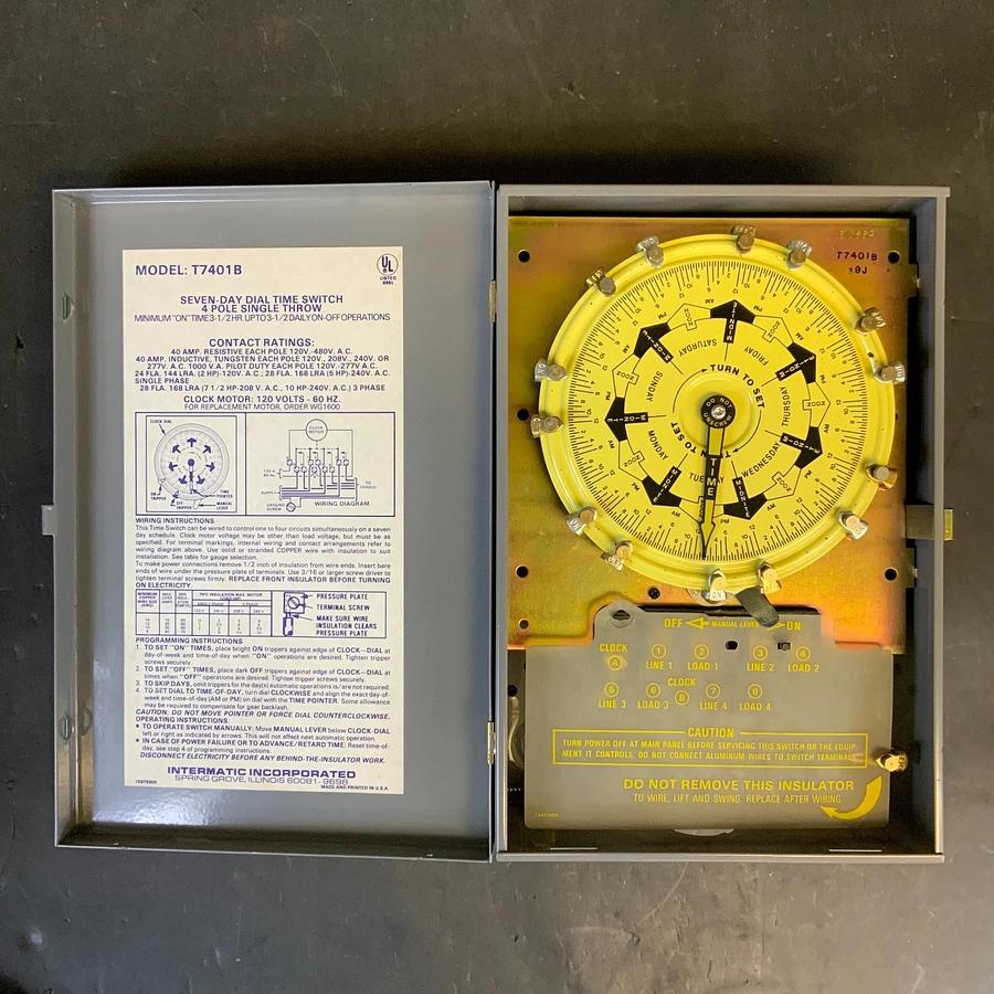 Used INTERMATIC T7401B SEVEN-DAY DIAL TIME SWITCH ($35 OBO)