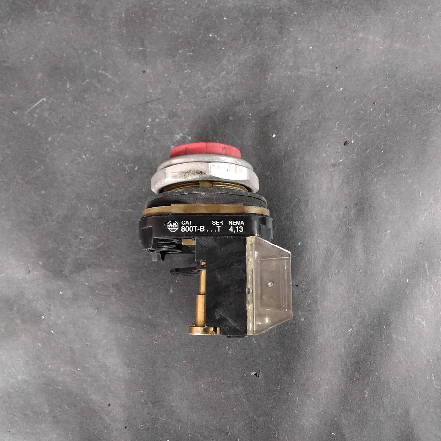 Used ALLEN BRADLEY 800T-B SERIES T RED PUSHBUTTON SWITCH ($15 OBO)