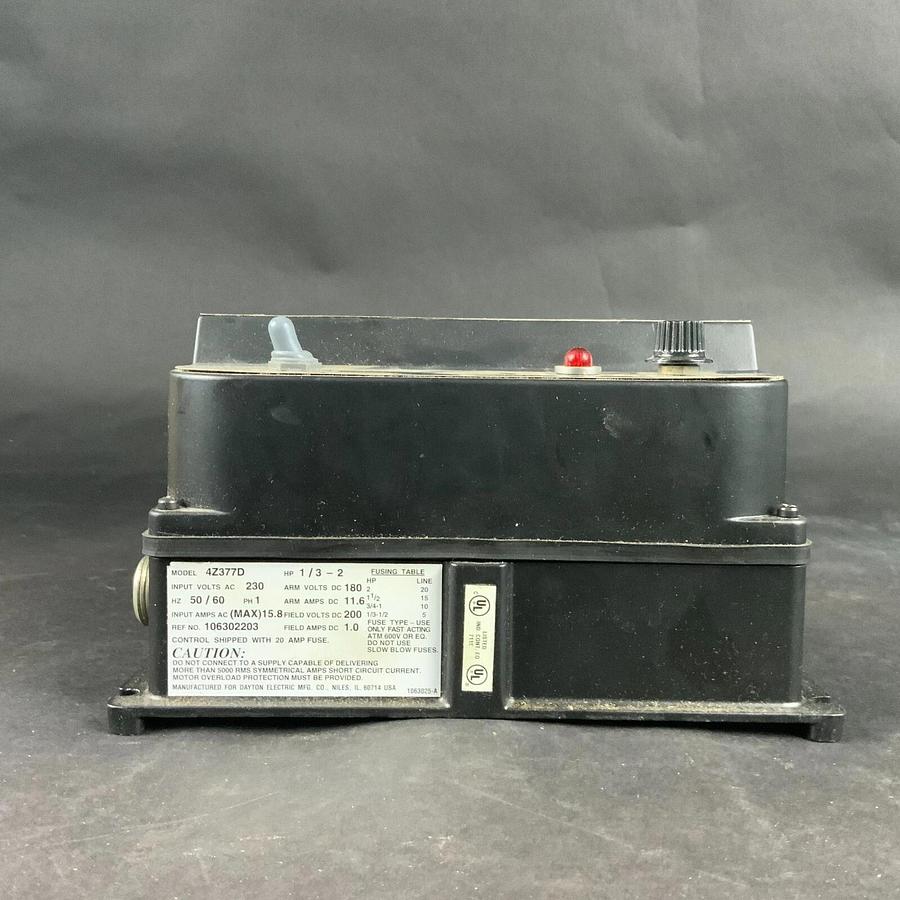 Used DAYTON 4Z377D DC SPEED CONTROLLER ($550 OBO)