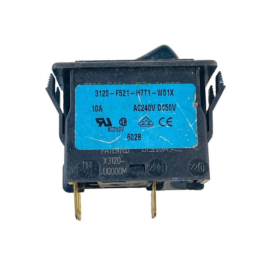 Used E-T-A 3120-F521-H7T1-W01X 10A 240VAC 50VDC DOUBLE POLE THERMAL BREAKER