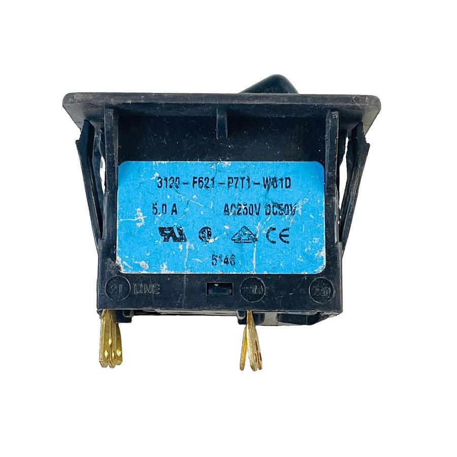 Used E-T-A 3120-F621-P7T1-W01D THERMAL CIRCUIT BREAKER 5A 250VAC 50VDC BLACK ROCKER