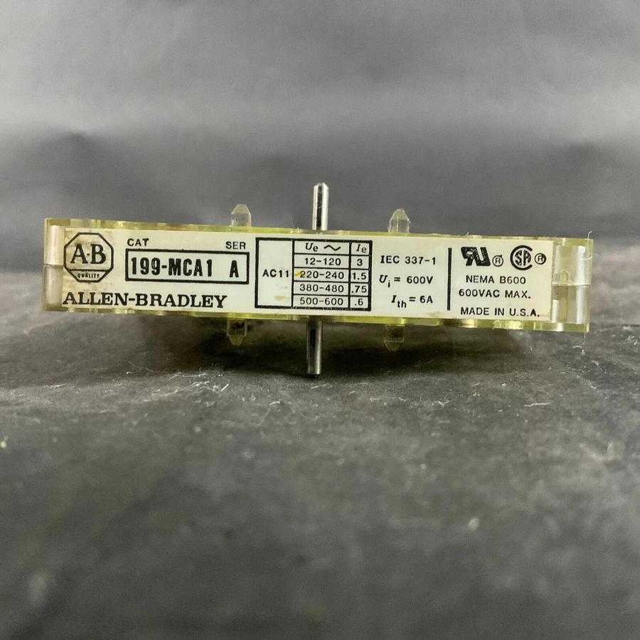 Used ALLEN BRADLEY 199-MCA1 MECHANICAL INTERLOCKER ($20 OBO)