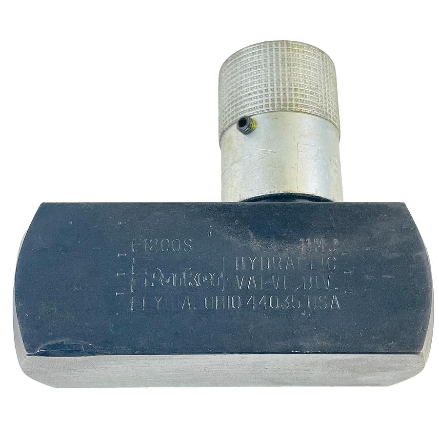 Used PARKER F1200S-11MJ COLORFLOW HYDRAULIC FLOW CONTROL VALVE 3/4 NPT 3000 PSI