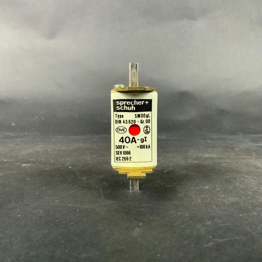 Used SPRECHER SCHUH DIN43620-40A FUSE ($30 OBO)