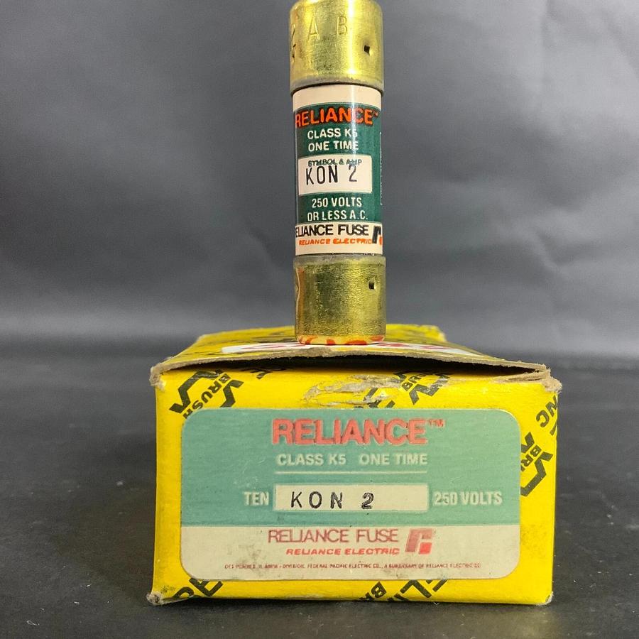 Used BRUSH RELIANCE KON-2 ONE-TIME FUSE - BOX OF 10 ($25 OBO)