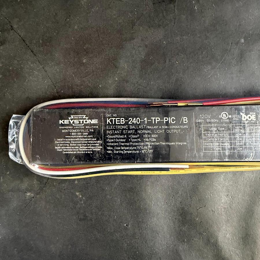 Used KEYSTONE KTEB-240-1-TP-PIC ELECTRONIC BALLAST ($25 OBO)