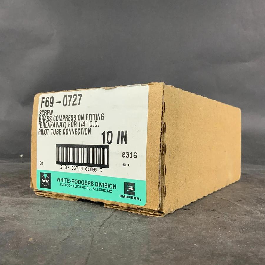 Used WHITE ROGERS F69-0727 1/4” BRASS COMPRESSION FITTING - SET OF 10 ($30 OBO)