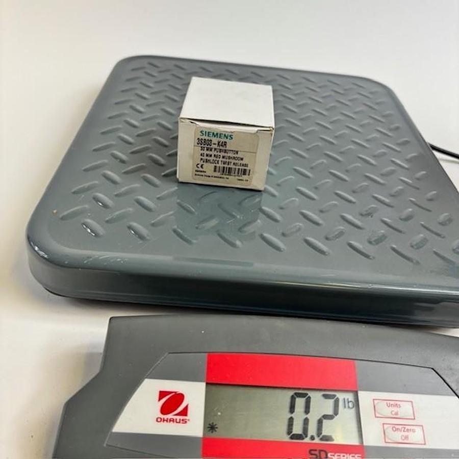 Used SIEMENS 3SB03-K4R RED PUSHBUTTON