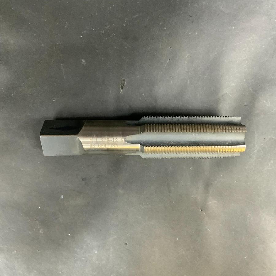 Used Unbranded 1-3/8”-12 NF HSS GH4 6-FLUTE PLUG TAP ($29 OBO)