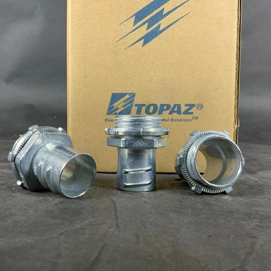 TOPAZ 453 1” BX-FLEXOR CONNECTOR - SET OF 25 ($25 OBO)