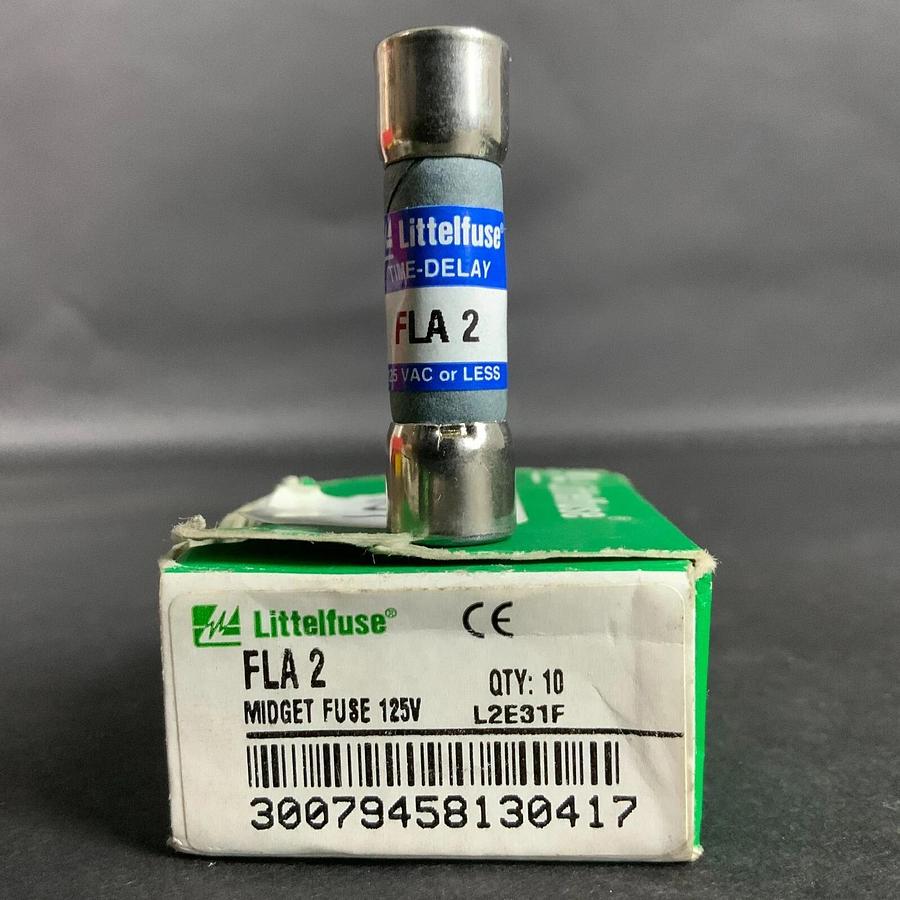 LITTELFUSE FLA-2 PIN INDICATOR MIDGET FUSE - BOX OF 10 ($45 OBO)