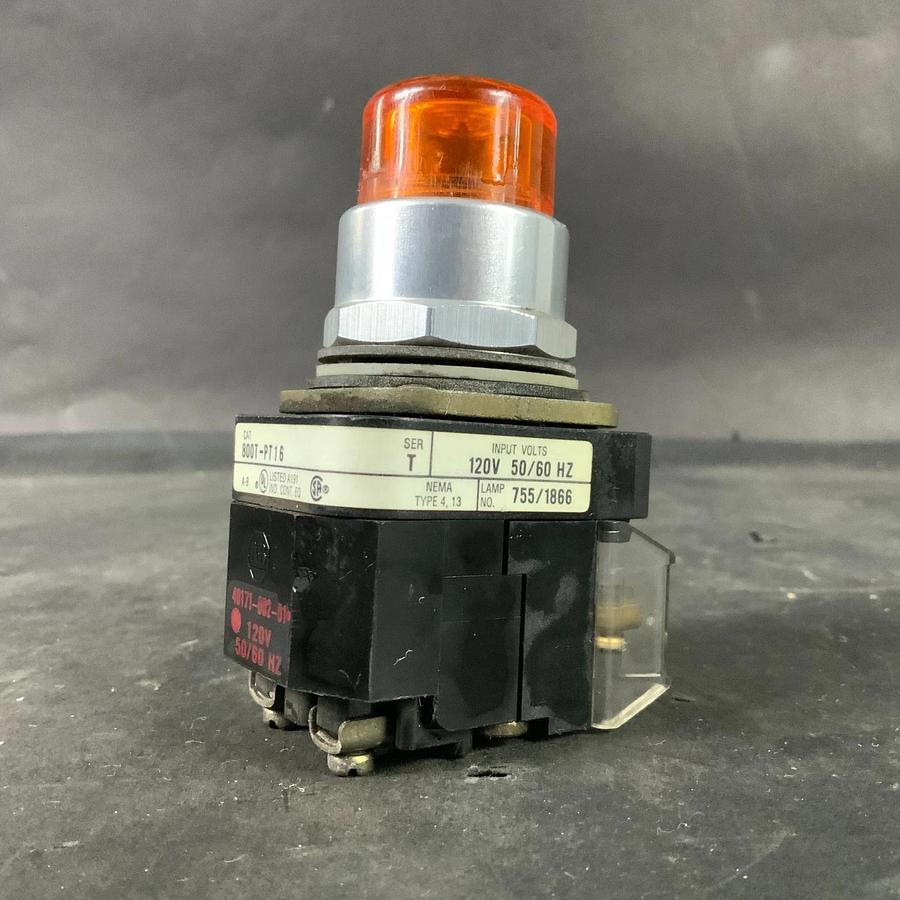 Used ALLEN BRADLEY 800T-PT16 AMBER PUSHBUTTON ($30 OBO)